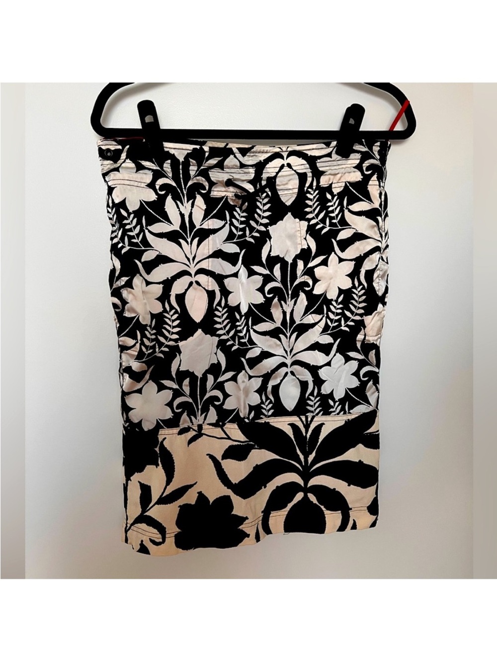 Prada Sport Black & White Drawstring Waist Skirt 38